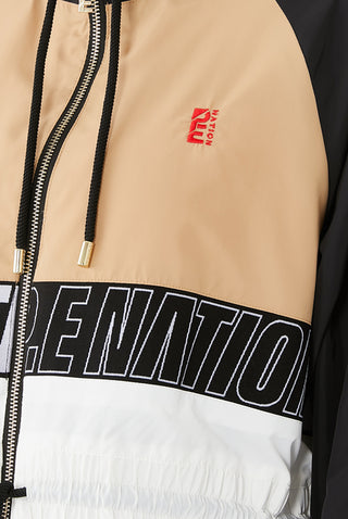 MAN-DOWN CROP WINDBREAKER JACKET - Man-Down Cropped Jacket