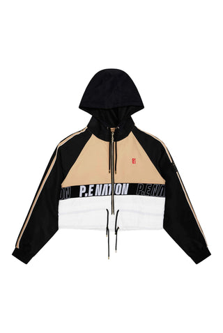 MAN-DOWN CROP WINDBREAKER JACKET - Man-Down Cropped Jacket