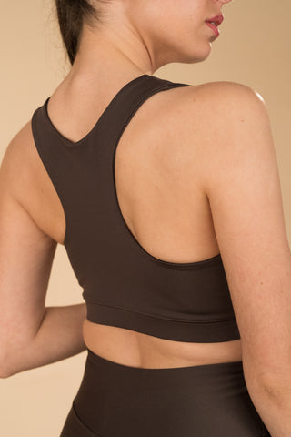 BRASSIÈRE DE SPORT À MAINTIEN MOYEN COL V WORK OUT - Work Out Bra