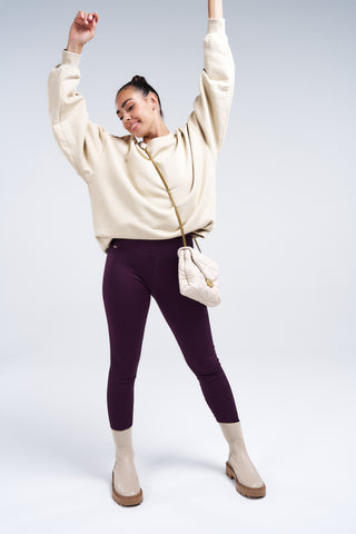 PULL SWEAT OVERSIZE ENCOLURE HAUTE 100% COTON BIOLOGIQUE ZANE - Zane 100% Organic Cotton Oversized