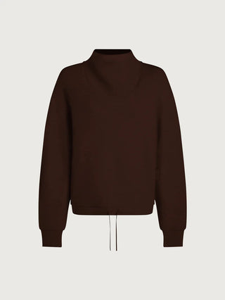 PULL SWEAT DROIT AVEC COL MONTANT BÉNITIER BETSY - Betsy Sweat