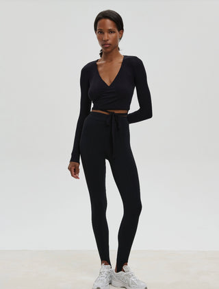 TOP CACHE-COEUR TEXTURÉ - Wrap Top Textured