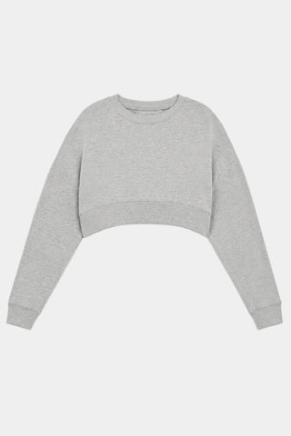 SWEATSHIRT CROP DOUCEUR LUXE NOAH - Noah Fleece Crop Sweatshirt