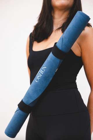 TAPIS DE YOGA DE VOYAGE NABIA - BLEU CANARD