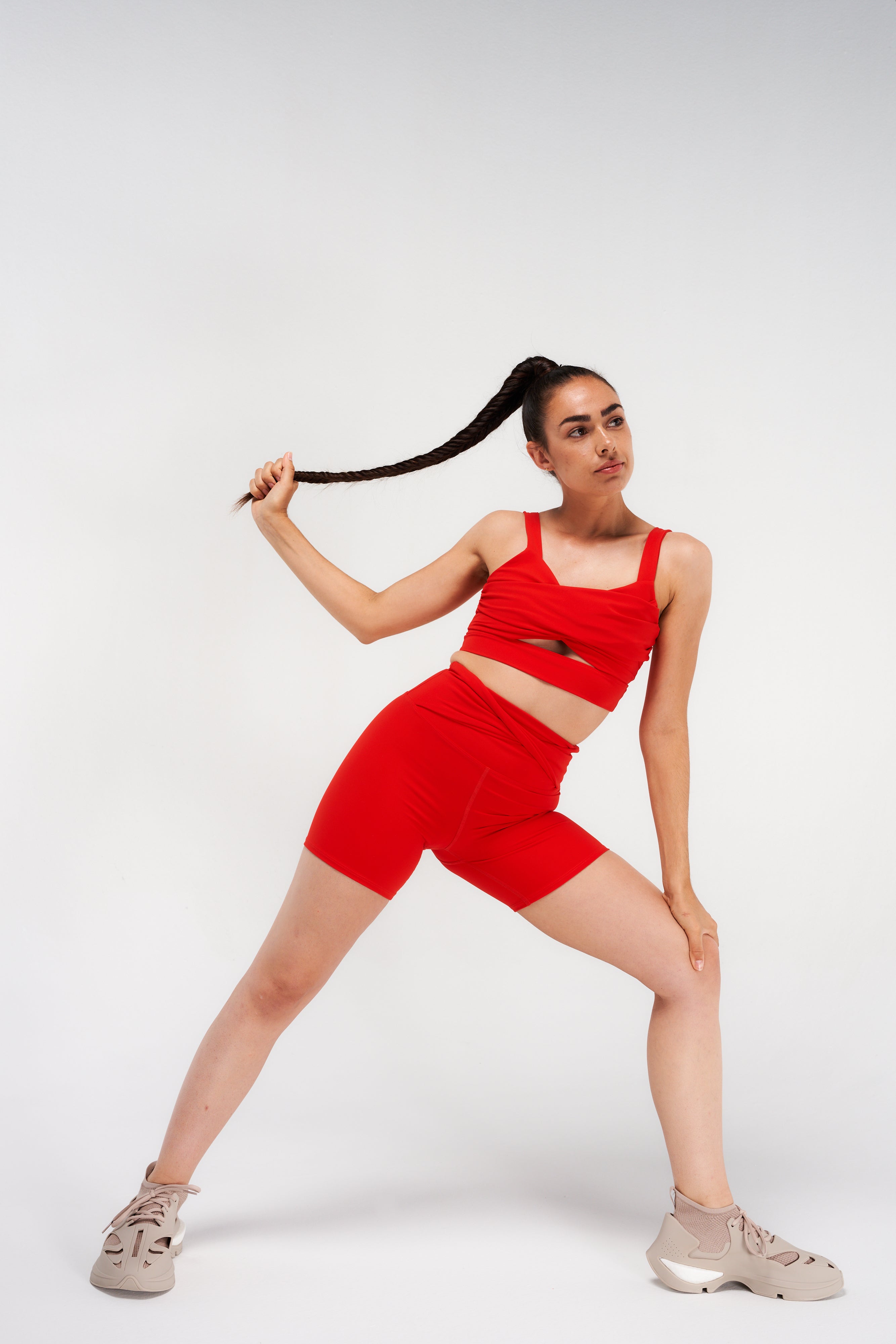 SHORT CYCLISTE DE SPORT TAILLE HAUTE CHAMP Champ High Waisted biker Spoade