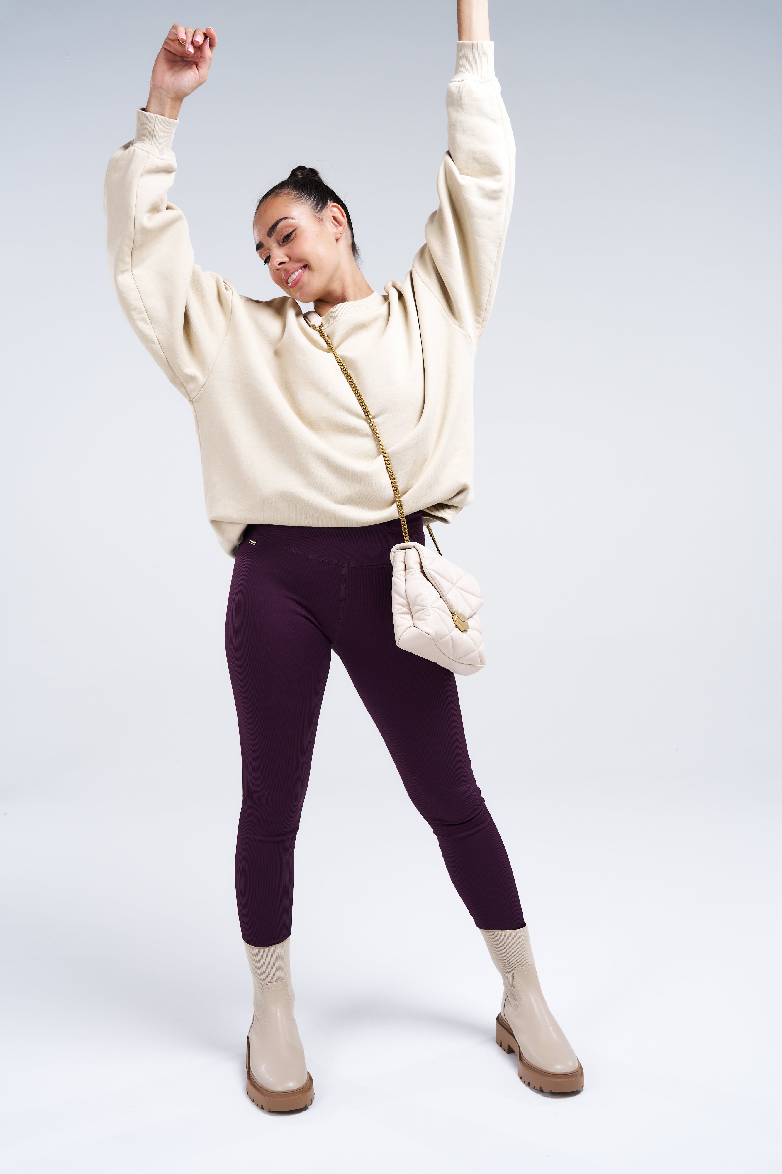 Ribbed sports leggings 2025
